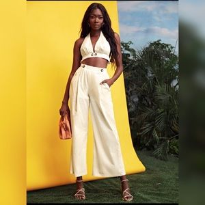 Two piece off white outfit